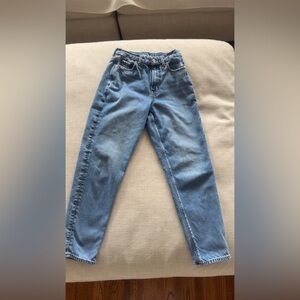 Classic High-Waist Women's Denim Jeans - Light Blue